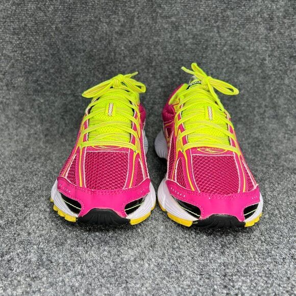 Saucony Ignition 4 Running Shoes Women's Size 10 Pink Yellow Athletic Training - Picture 2 of 12